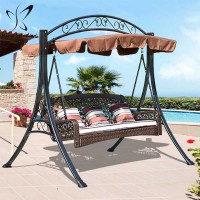 Modern outdoor garden furniture patio waterproof cast aluminum swing chair