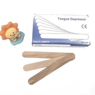 Wholesale Disposable Waxing Hair Removal Natural Wooden Tongue Depressor For Hot Wax